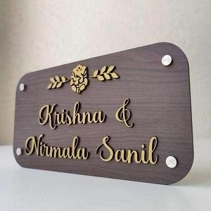 custom house name plates