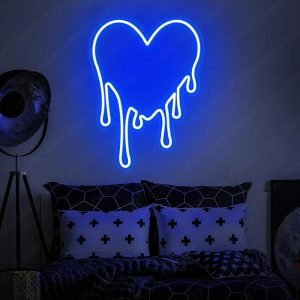 neon heart light heart neon sign
