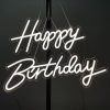 happy birthday neon