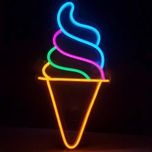 Ice cream neon sign Ice cream neon sign