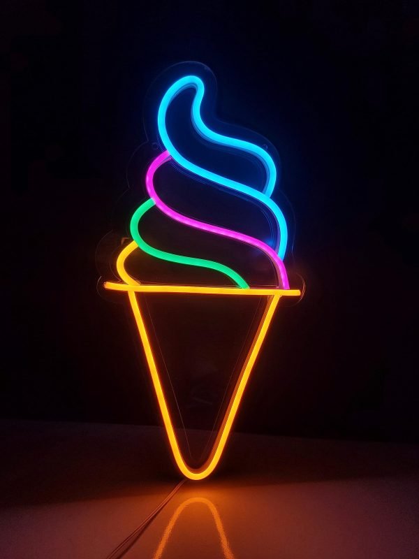 Ice cream neon sign