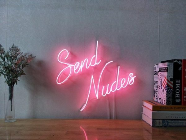 Send Nudes neon sign